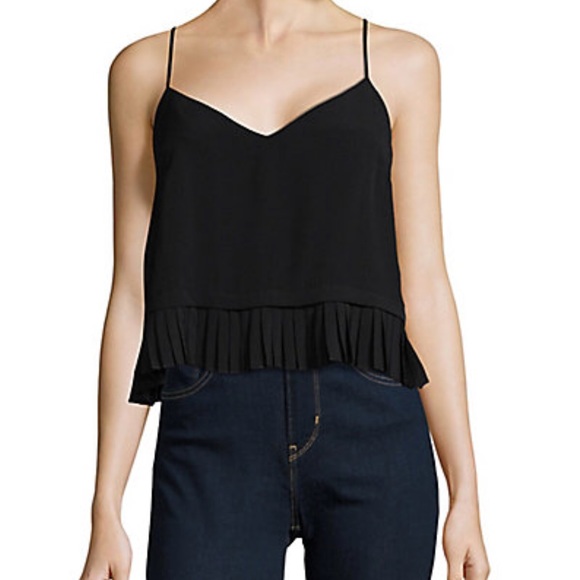 French Connection Tops - NWT French Connection Pleat Detail Cropped Top